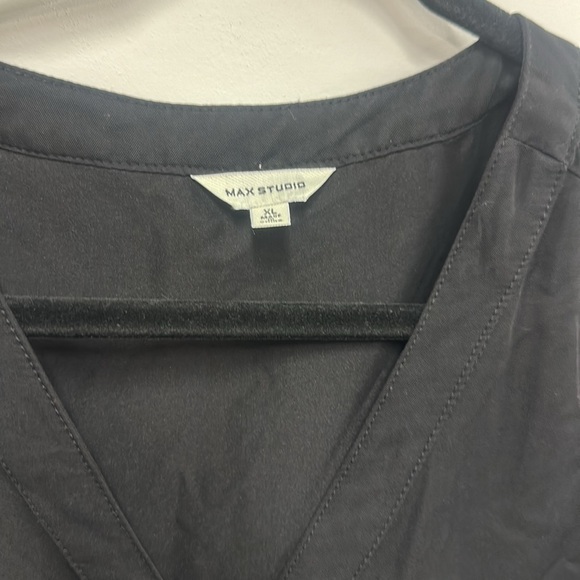 Max Studio black mini shirt dress XL - Picture 2 of 6